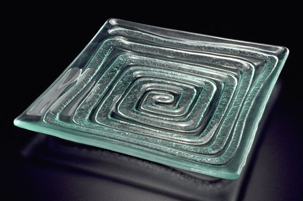 Glass Platter "Labyrinth"