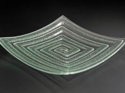 recycled-glass-serving-platter-Labyrinth-frosted-square